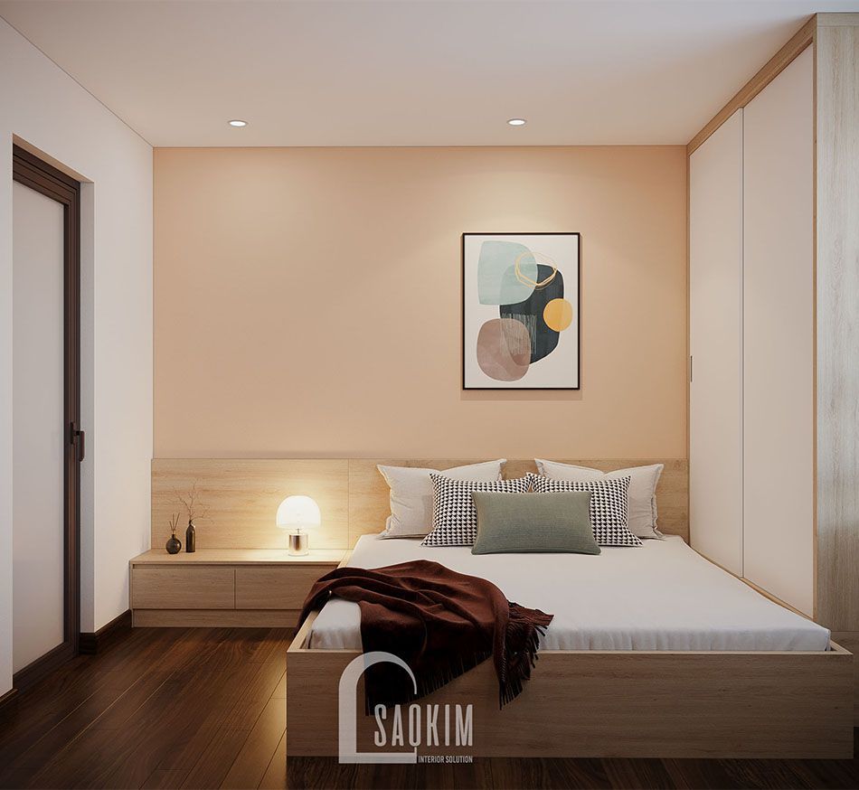 Không gian phòng ngủ 1 mang phong cách thiết kế Color Block