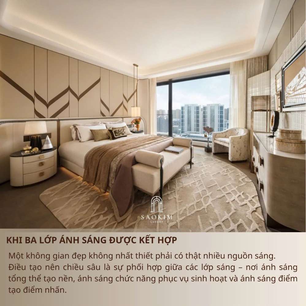 Kết hợp 3 loại ánh sáng trong thiết kế ánh sáng nội thất