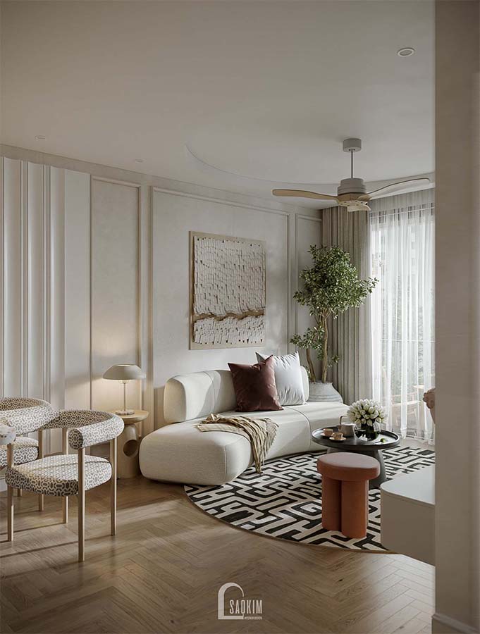 Thiết kế chung cư phong cách Scandinavian Farmhouse dự án Feliz Homes
