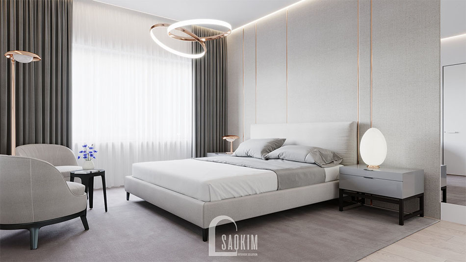 Mẫu Thiết Kế Chung Cư Vinhomes Green Bay 45m2 Phong Cách Tối Giản