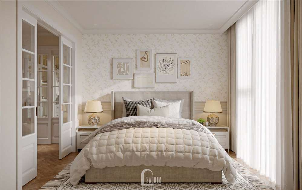 Thiết Kế Phòng Ngủ Mang Phong Cách Farmhouse Mix Tân Cổ Điển Dự Án ...