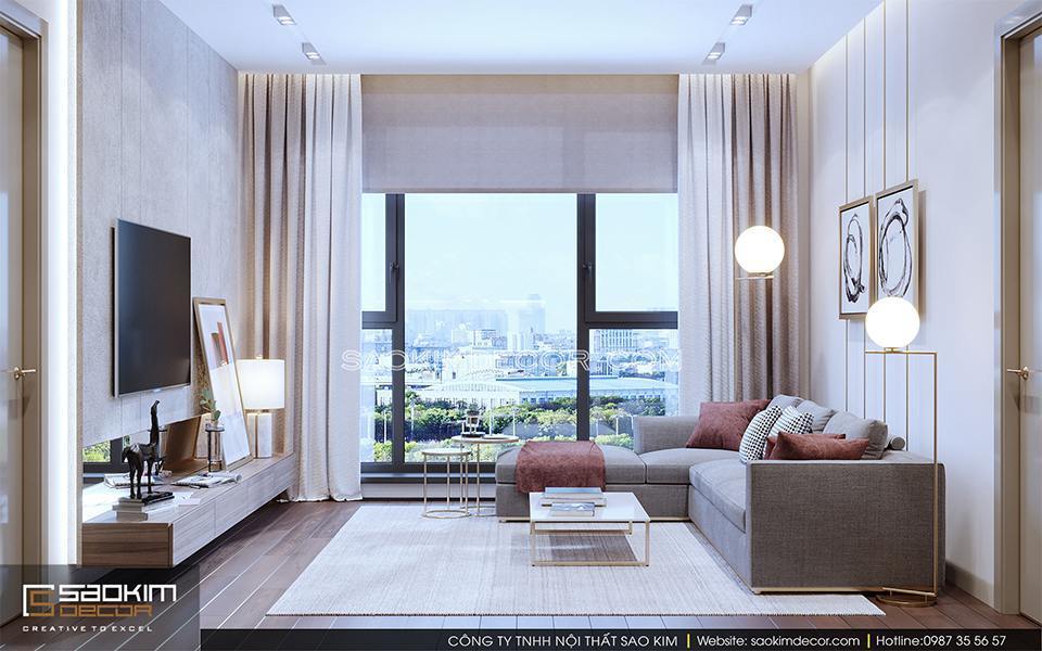 Thiết kế nội thất hiện đại tập trung vào công năng sử dụng, đường nét cân đối, tránh họa tiết rườm rà