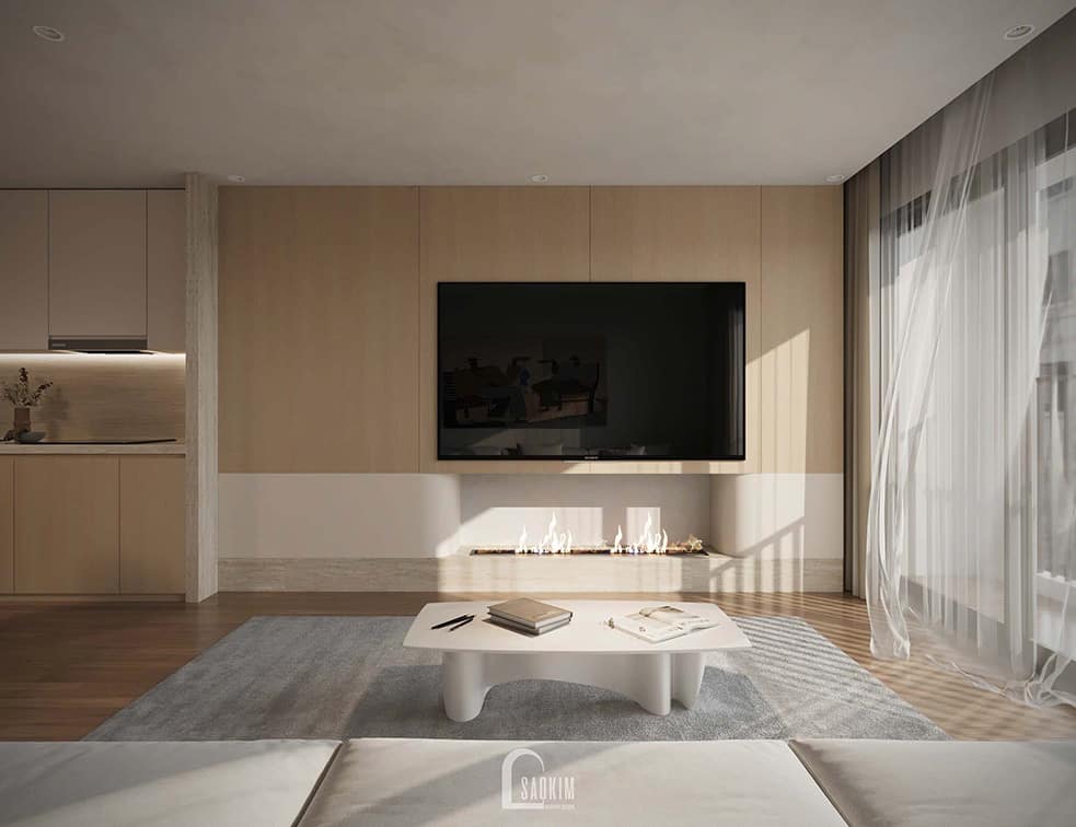 Thiết kế nhà liền kề phong cách Minimalist mix Wabi Sabi tại Vinhomes Ocean Park 2