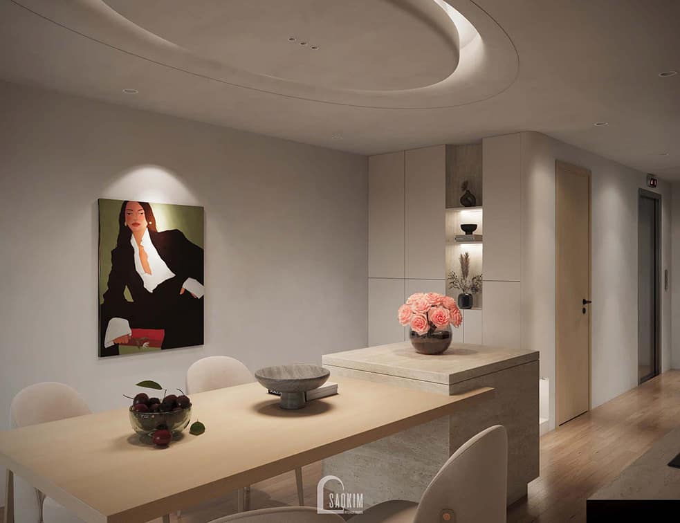 Thiết kế nhà liền kề Vinhomes Ocean Park 2 phong cách Minimalist mix Wabi Sabi