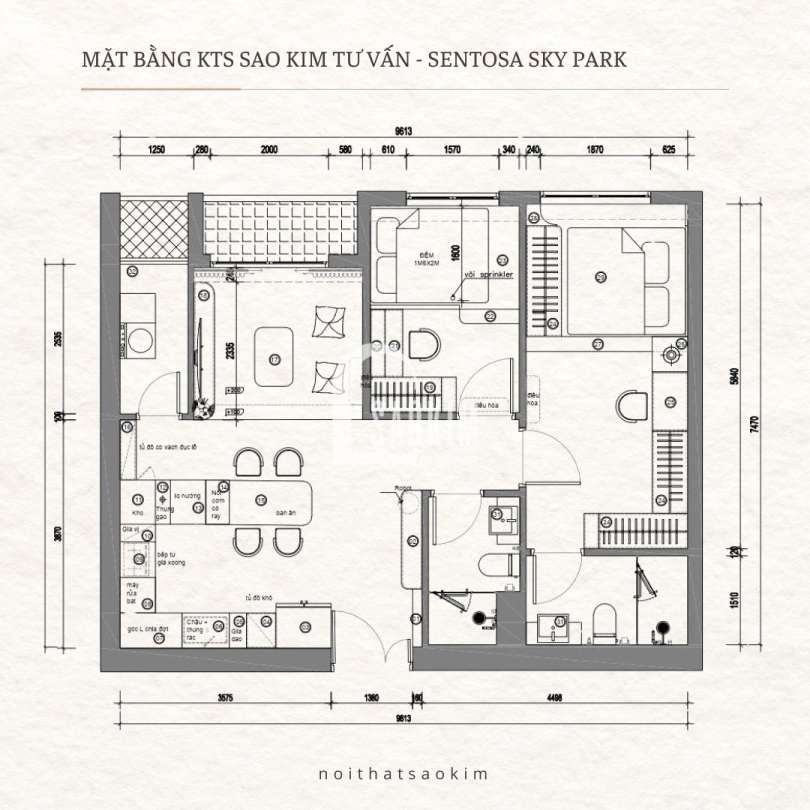 Mặt bằng căn hộ Sentosa Sky Park