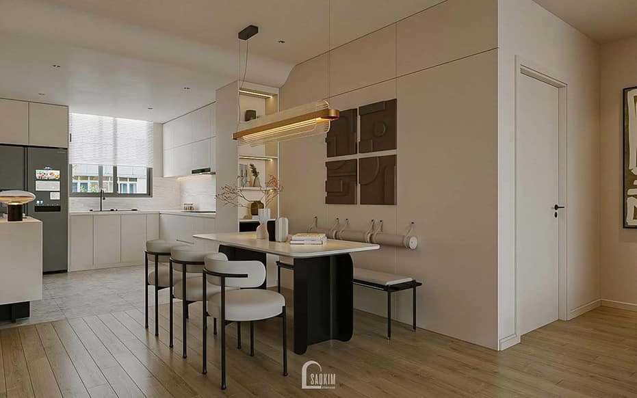 Thiết kế nội thất chung cư phong cách hiện đại cho căn hộ Hyundai Hillstate