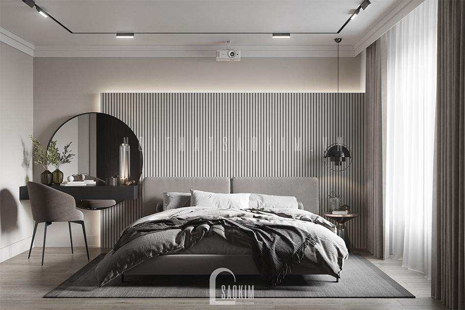 Thiết kế phòng ngủ đẹp chung cư 3 phòng ngủ The Zen Gamuda 157m2 vẻ đẹp hiện đại, tinh tế