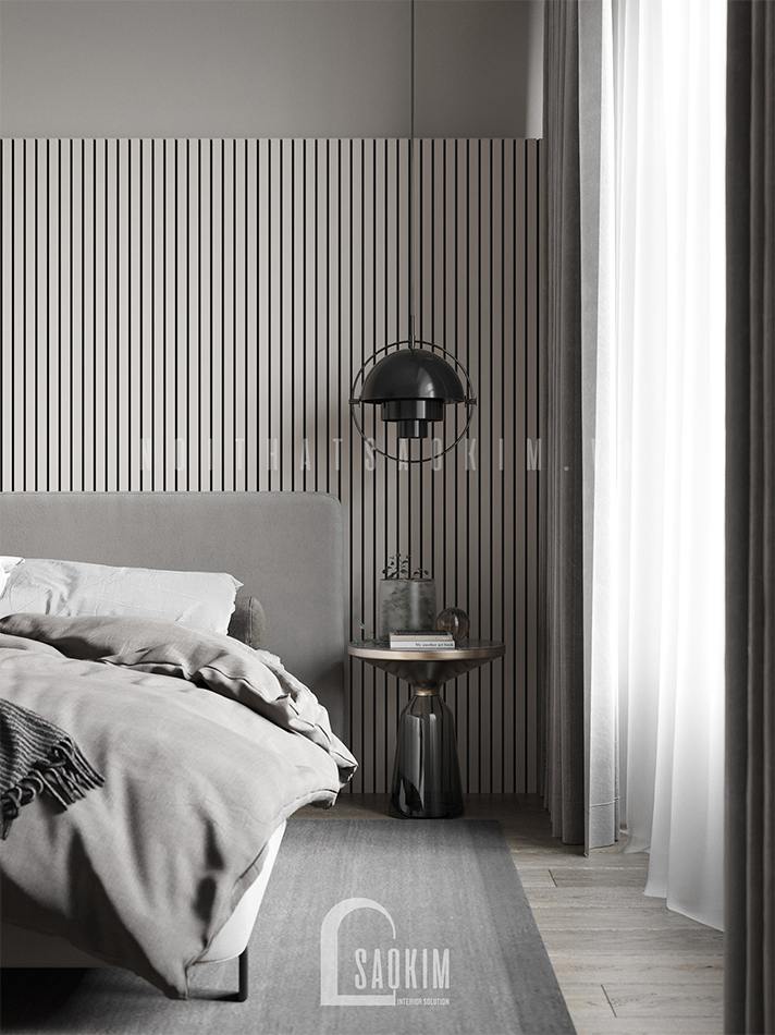 Thiết kế nội thất phòng ngủ chung cư 3 phòng ngủ The Zen Gamuda 157m2 vẻ đẹp hiện đại, tinh tế