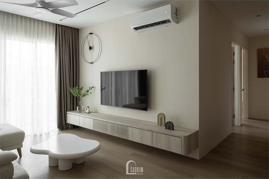 Thi công nội thất chung cư 48m2 Lacasta Văn Phú theo phong cách tối giản