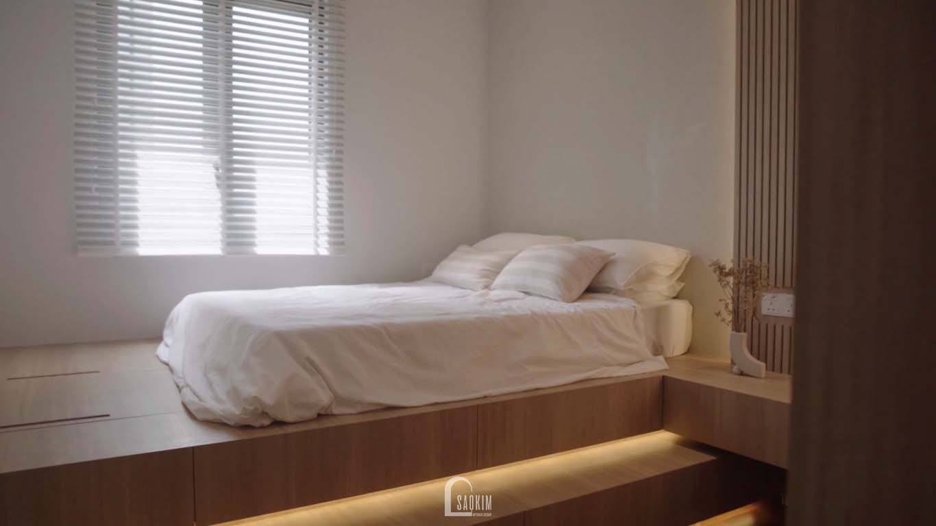 Thi công nội thất phong cách tối giản phòng ngủ 2 chung cư The Nine giá trị thẩm mỹ vượt thời gian