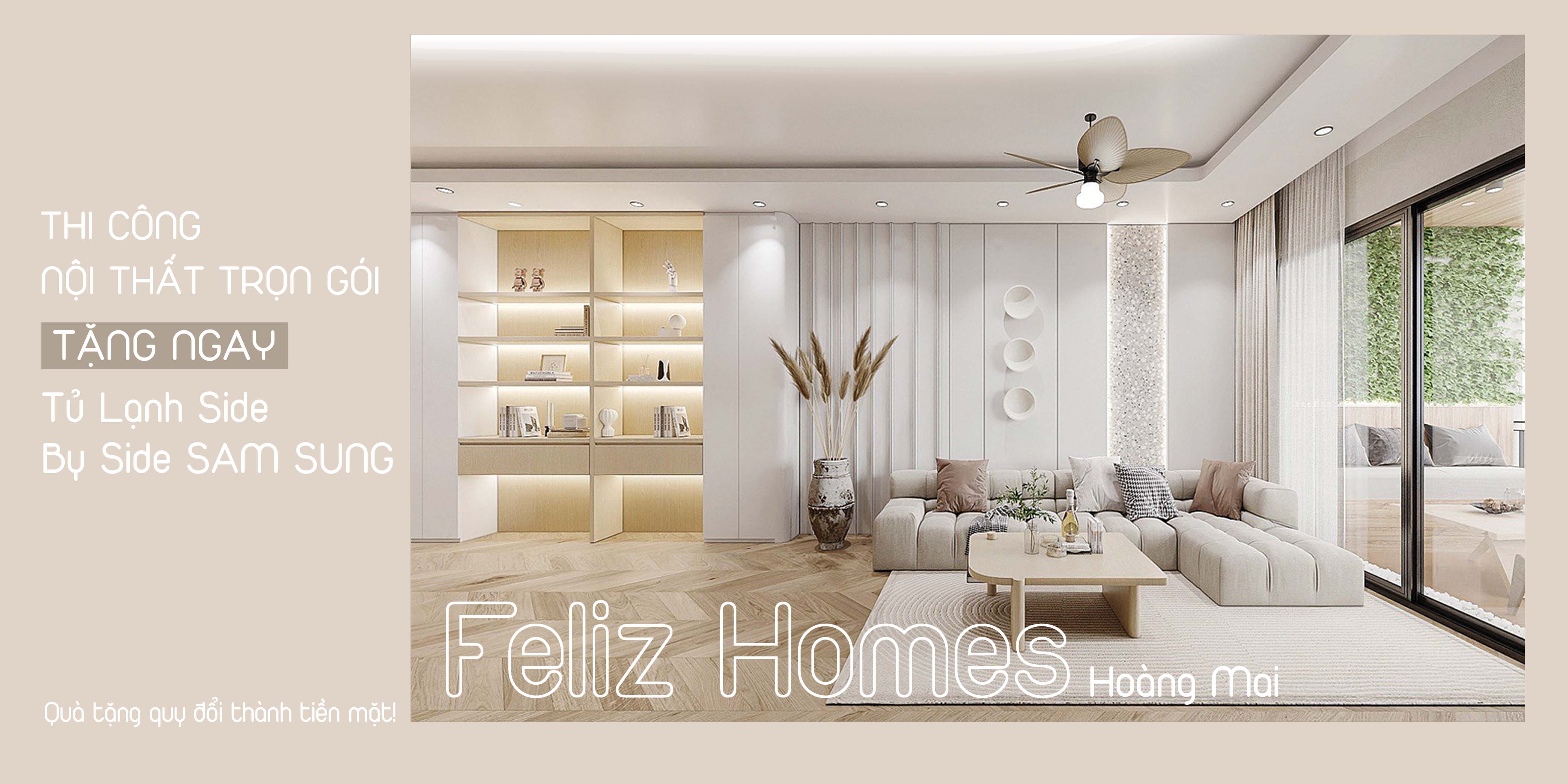Thiết kế thi công chung cư Feliz Homes Hoàng Mai