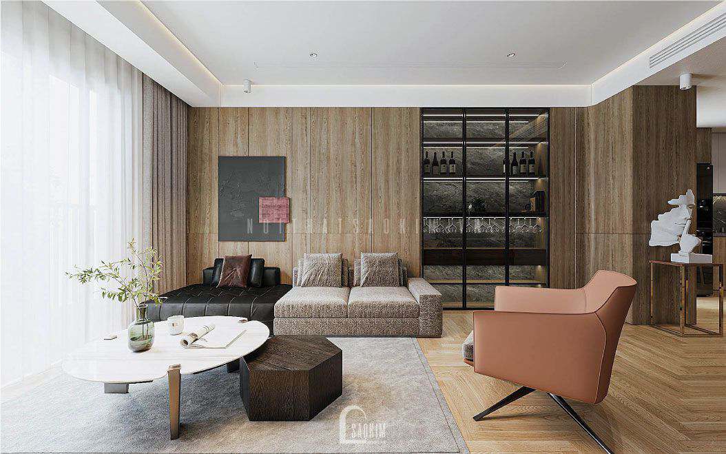 Thiết kế nội thất chung cư LE GRAND JARDIN vẻ đẹp hiện đại sang trọng – 97m2