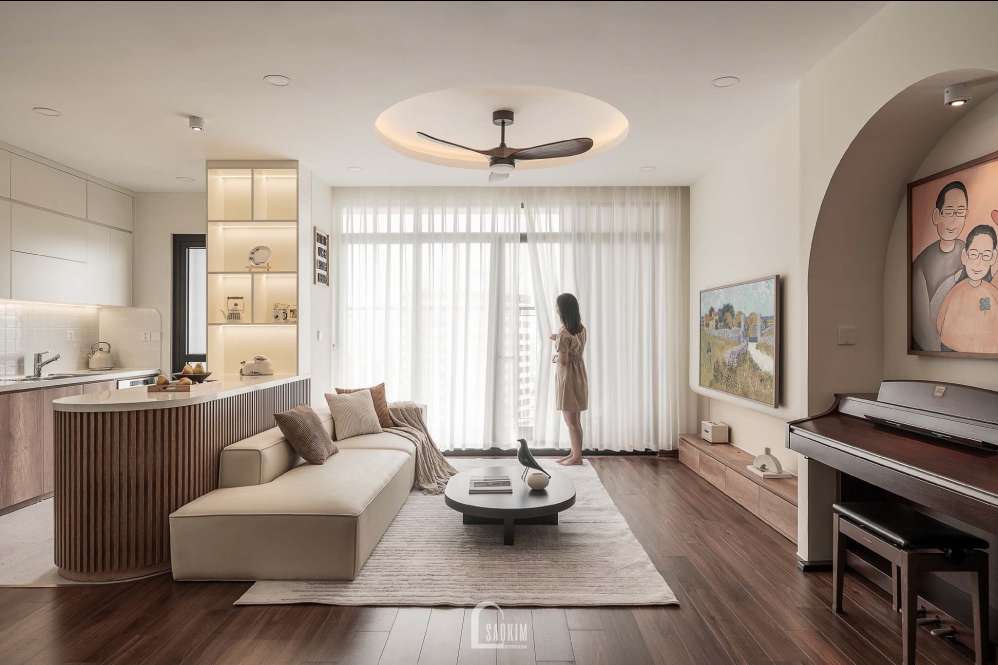 Thực tế thiết kế căn hộ chung cư mang phong cách Japandi dự án Hà Nội Paragon