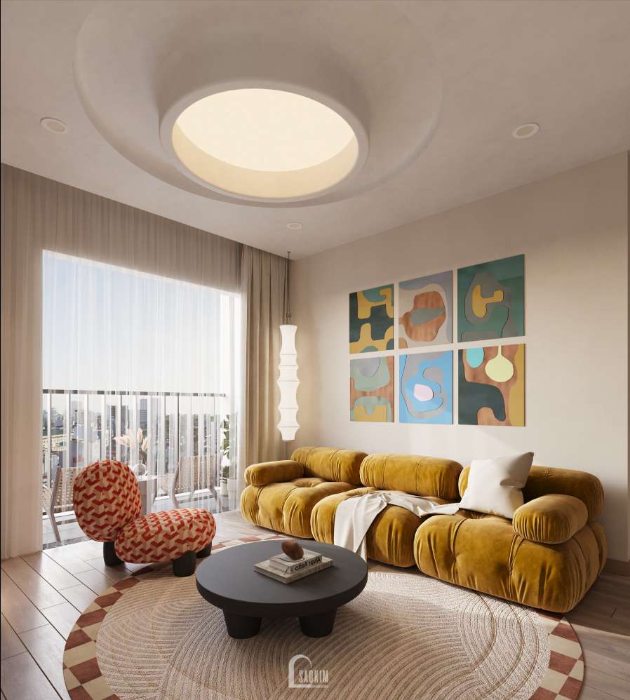 Thiết kế chung cư với style Electric- phong cách chiết trung dự án Khai Sơn City