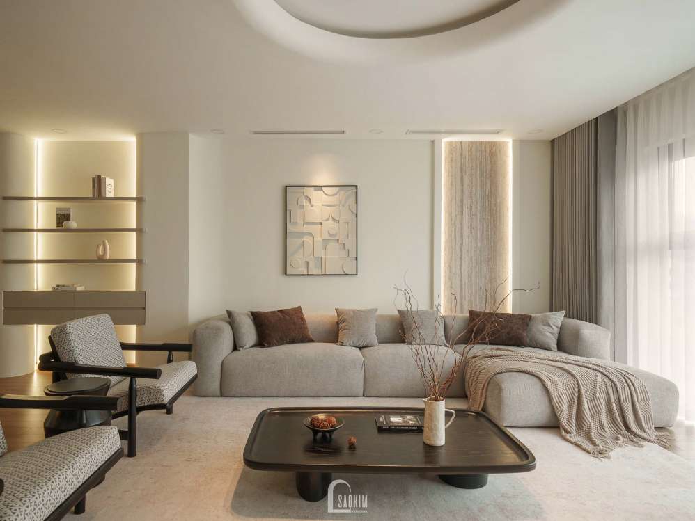 Thi công thực tế căn hộ chung cư Hà Nội Paragon phong cách Minimalist