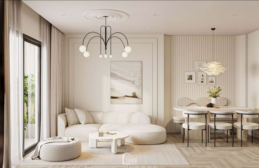 Thiết kế nội thất chung cư phong cách Korea Chic dự án Le Grand Jardin
