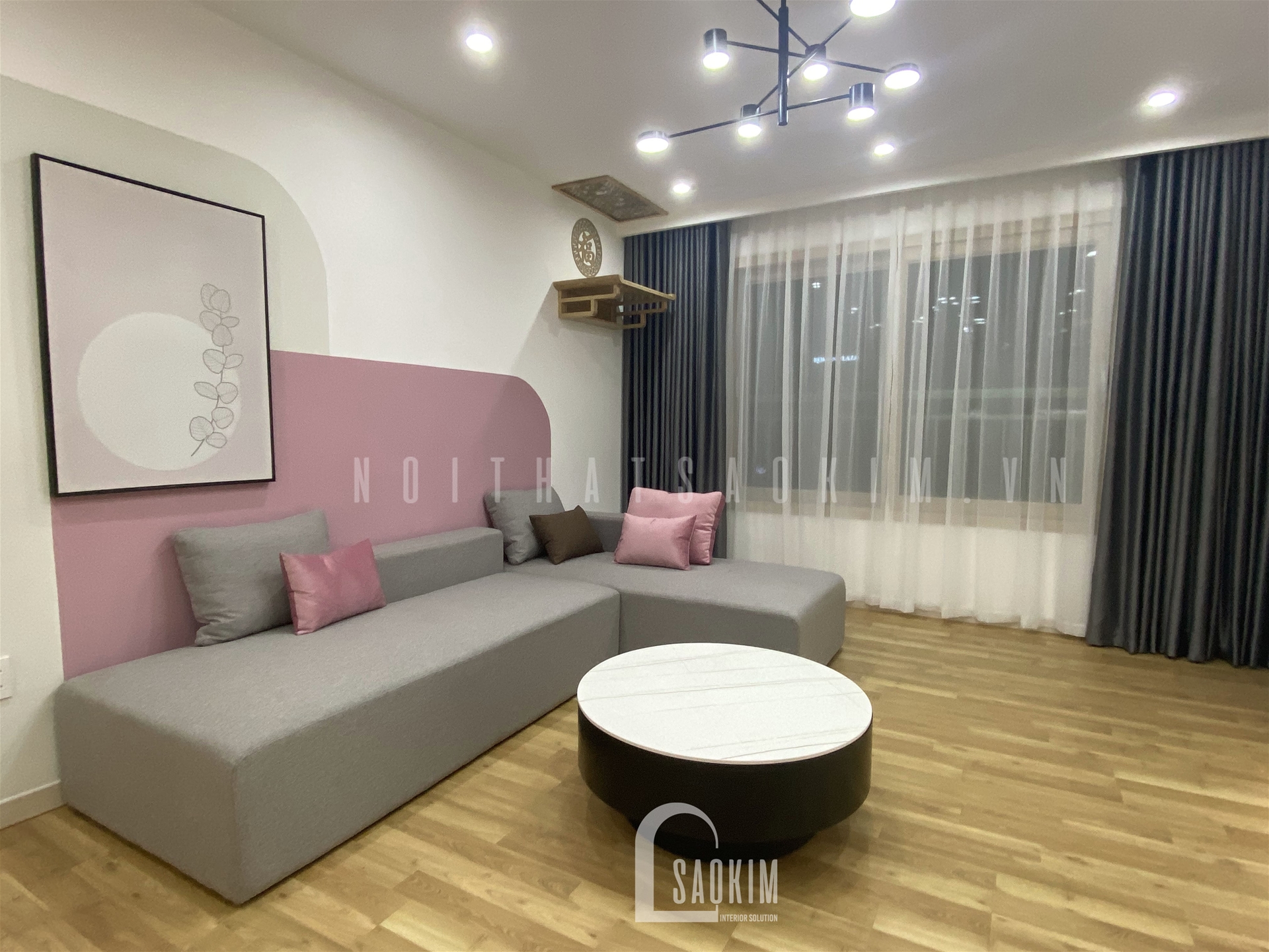 Thiết kế thi công nội thất trọn gói chung cư 3 phòng ngủ Booyoung