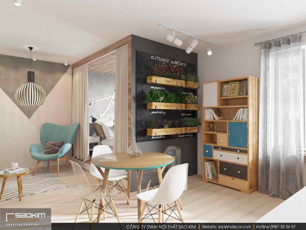 Mẫu thiết kế nội thất đẹp cho căn hộ nhỏ The Art tối ưu không gian – Molago  Jsc.