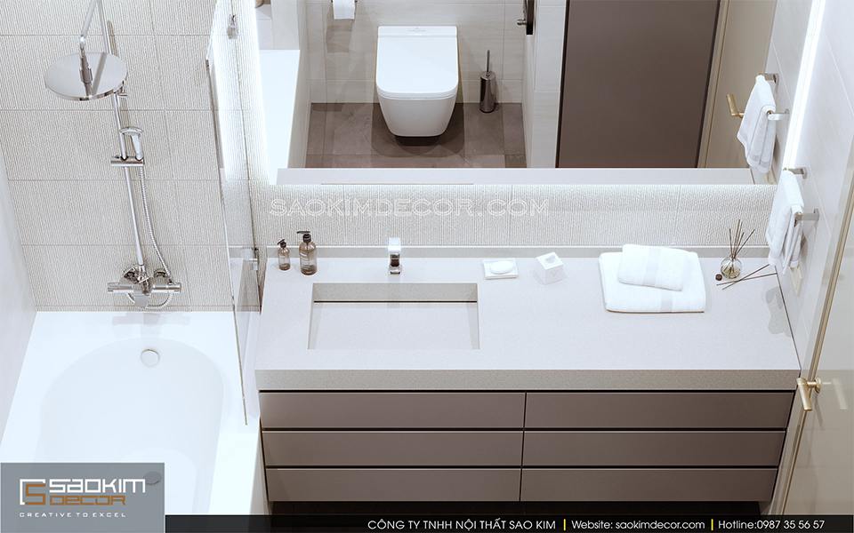 Thiết kế phòng tắm chung cư cao cấp Royal City