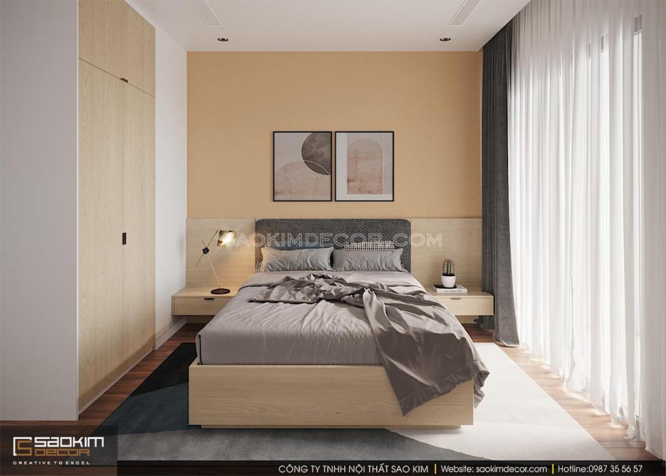 Thiết kế phòng ngủ chung cư phong cách Đài Loan