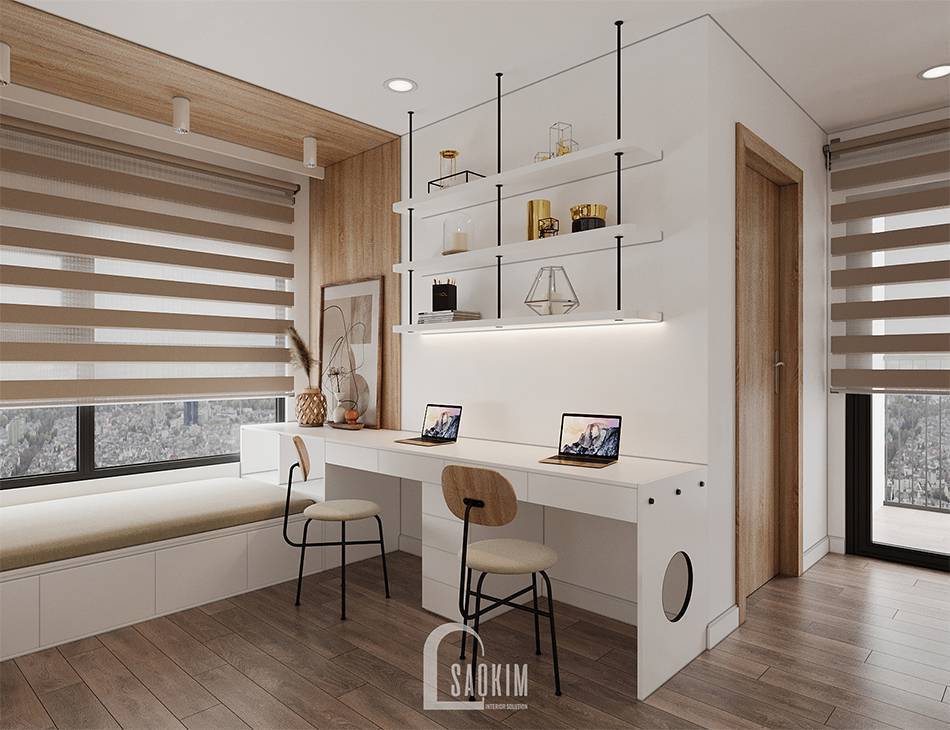 Mẫu thiết kế căn hộ 65m2 chung cư Vinhomes Smart City