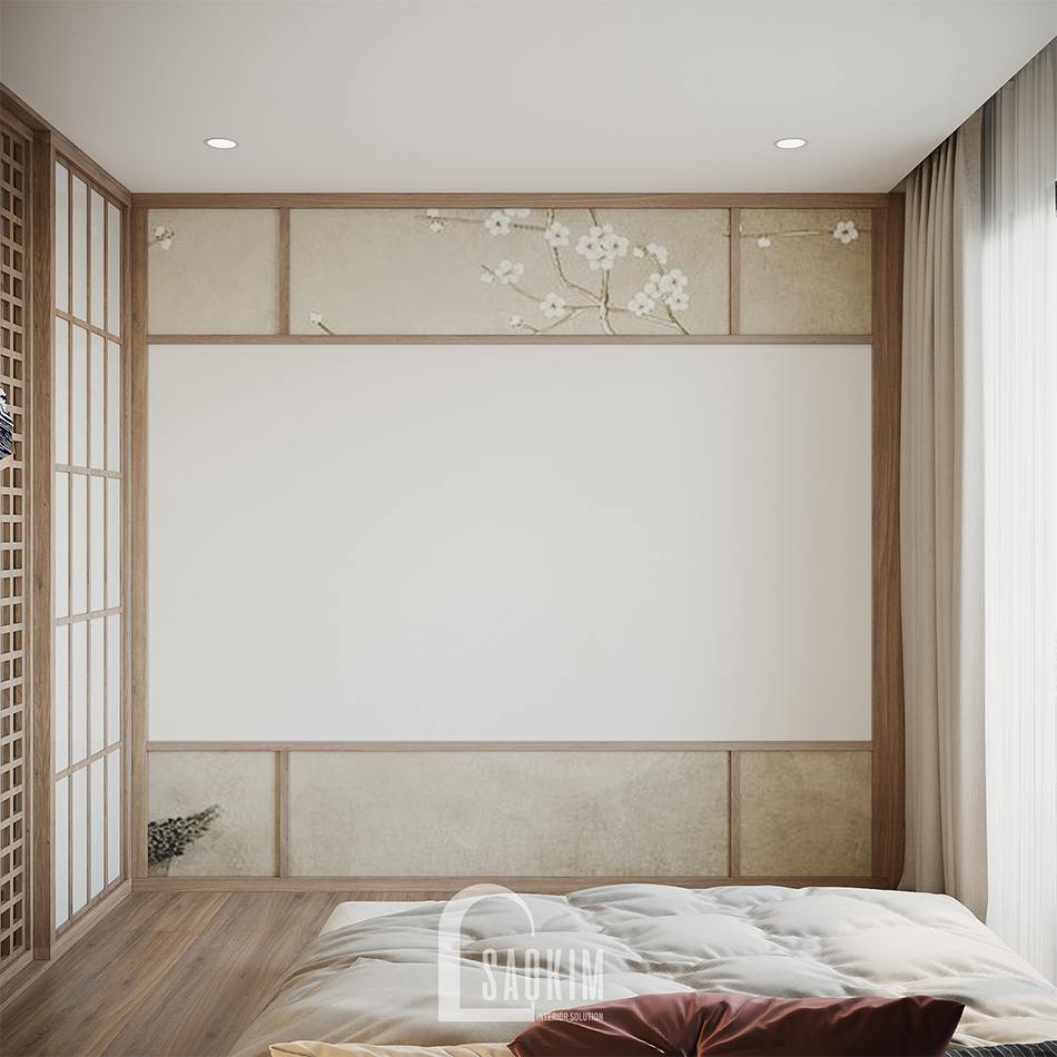Thiết kế nội thất phòng ngủ theo phong cách Nhật Bản