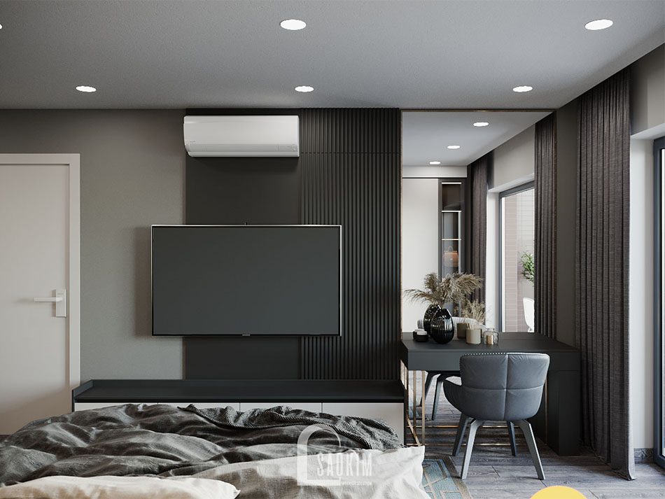 Thiết kế nội thất phòng ngủ master theo phong cách hiện đại