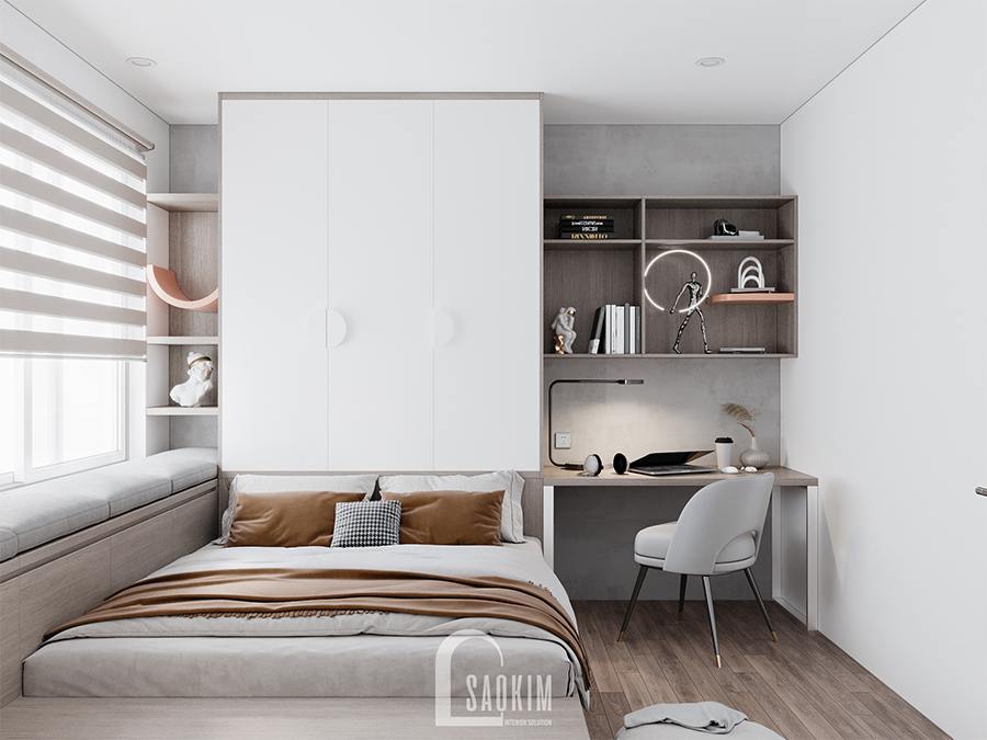 Thiết kế chung cư 4 phòng ngủ theo phong cách hiện đại Huyndai Hillstate - phòng ngủ cho bé 2