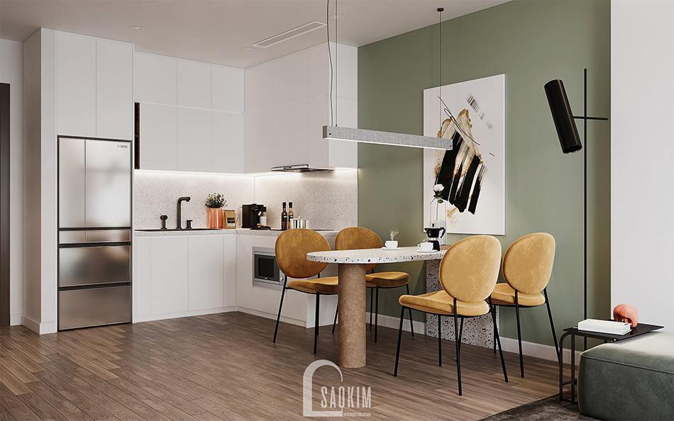 Thiết kế nội thất The Terra An Hưng - không gian phòng ăn và bếp