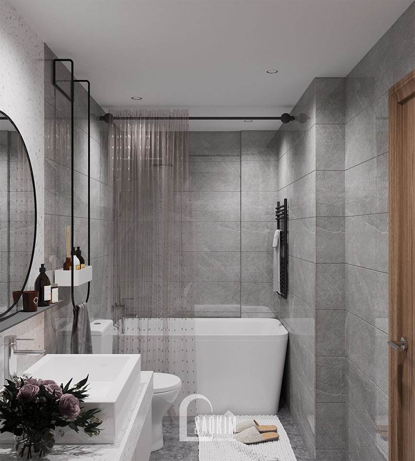 Thiết kế nội thất phòng tắm chung cư Packexim Tây Hồ phong cách hiện đại