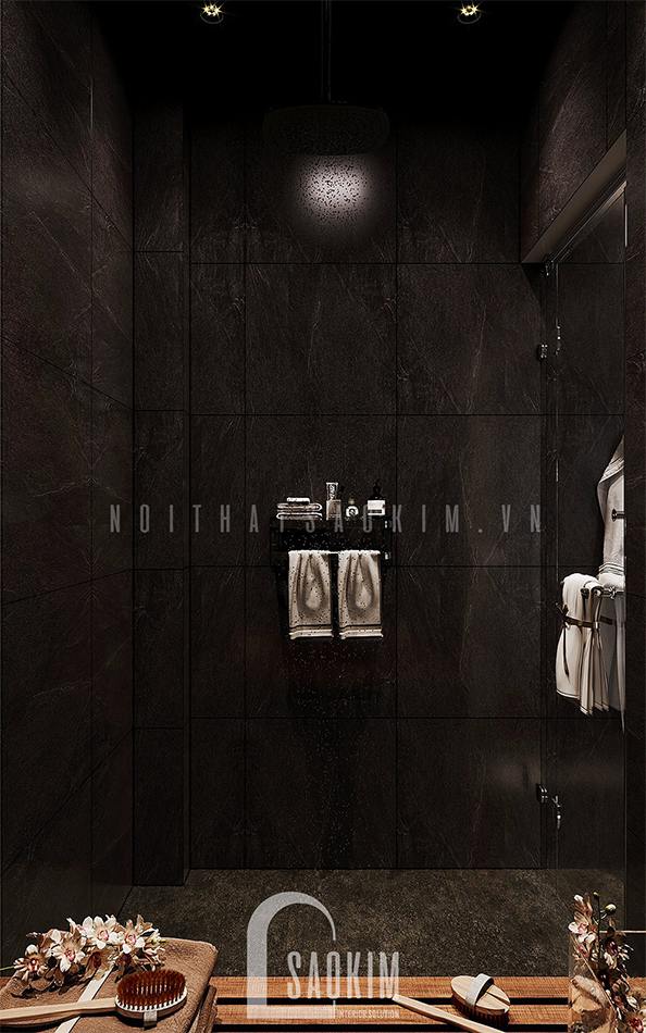 Thiết kế nội thất phòng tắm đứng nhà liền kề Louis City Hoàng Mai
